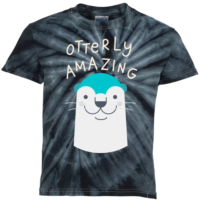 Otterly Amazing Cute Funny Kids Tie-Dye T-Shirt