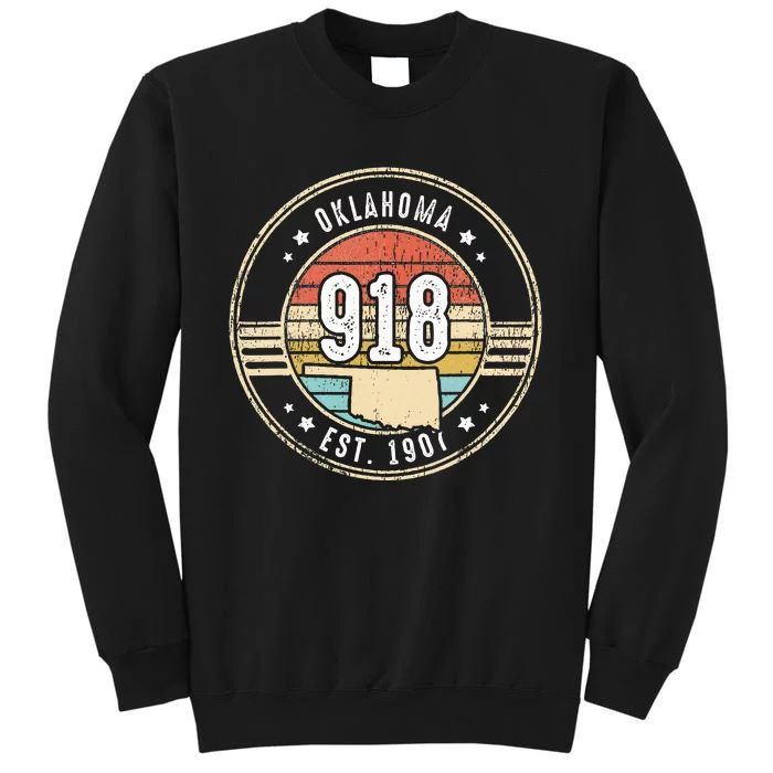 Oklahoma Area Code 918 Home State Pride Souvenir Sweatshirt