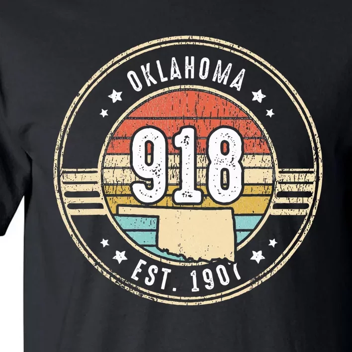 Oklahoma Area Code 918 Home State Pride Souvenir Tall T-Shirt