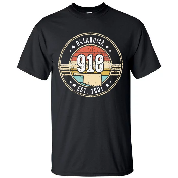 Oklahoma Area Code 918 Home State Pride Souvenir Tall T-Shirt