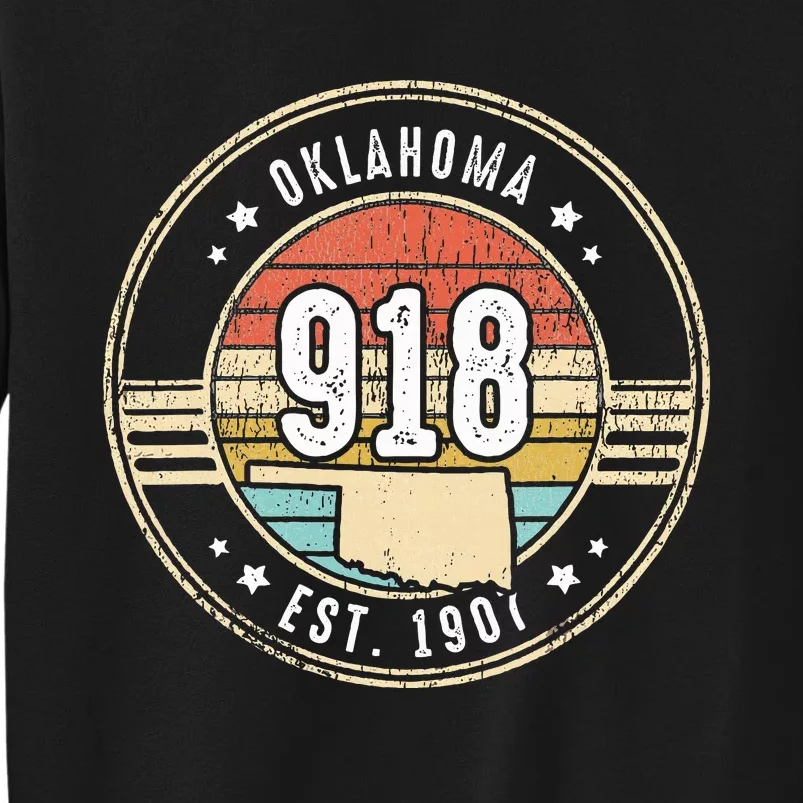 Oklahoma Area Code 918 Home State Pride Souvenir Tall Sweatshirt