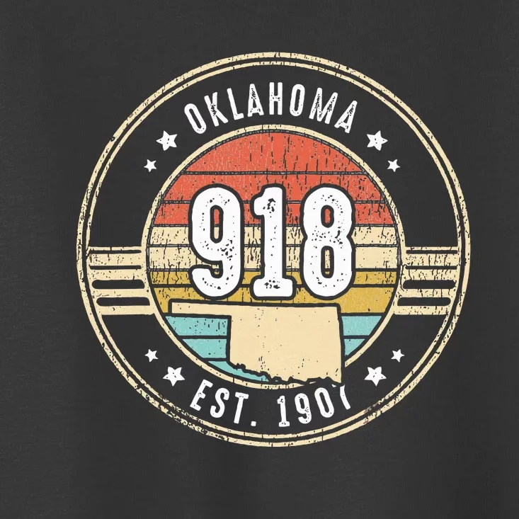 Oklahoma Area Code 918 Home State Pride Souvenir Toddler T-Shirt