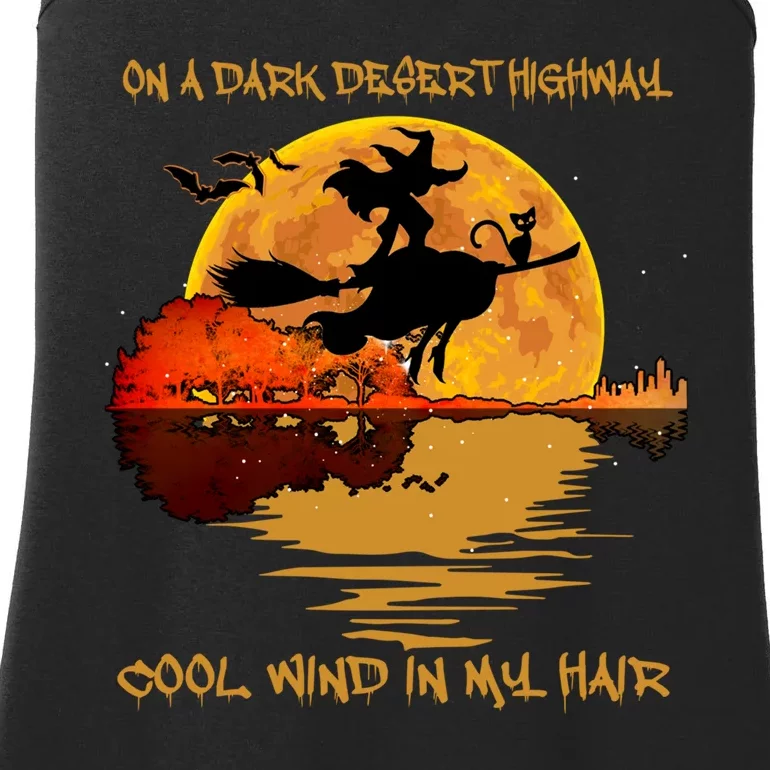 On A Dark Desert Highway Cool Wind In My Hair Witch Ladies Essential Tank