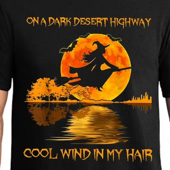 On A Dark Desert Highway Witch Pajama Set