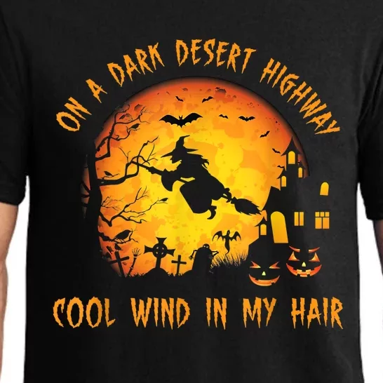 On A Dark Desert HighwayCool Wind In My Hair Witch Pajama Set