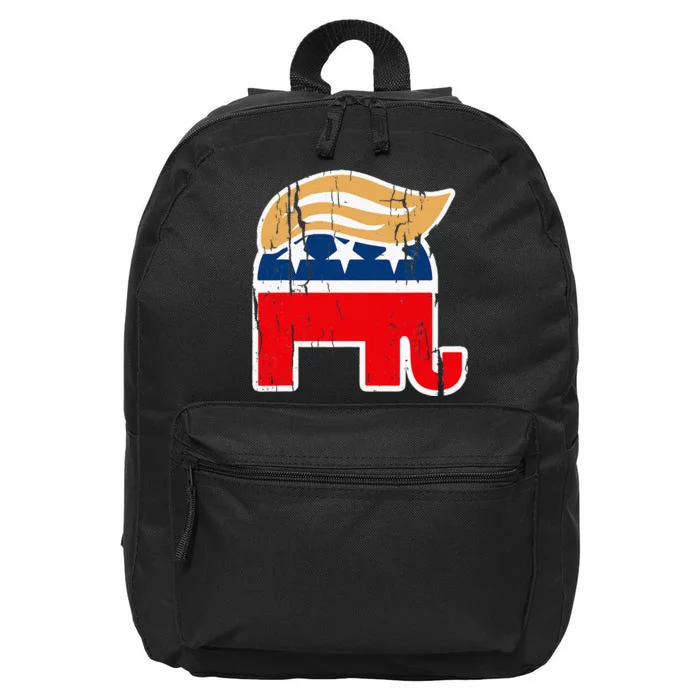 Original Authentic Donald Trump Elephant 16 in Basic Backpack