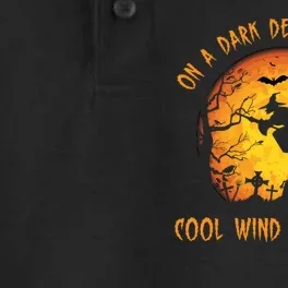 On A Dark Desert Highway Cool Wind In My Hair Funny Halloween Dry Zone Grid Performance Polo