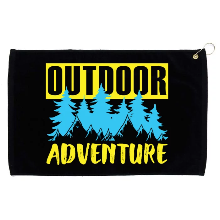 Outdoor Adventure Enthusiast Graphic Grommeted Golf Towel