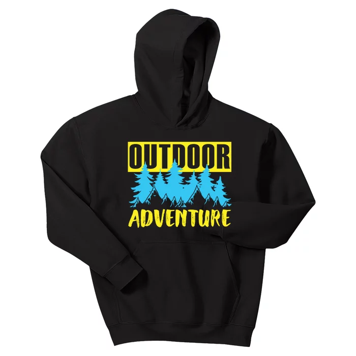 Outdoor Adventure Enthusiast Graphic Kids Hoodie