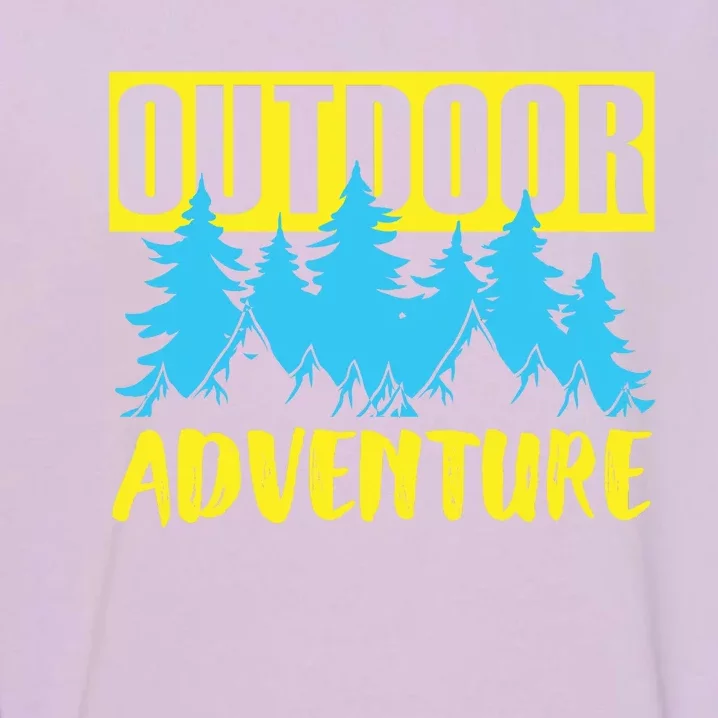 Outdoor Adventure Enthusiast Graphic Garment-Dyed Sweatshirt