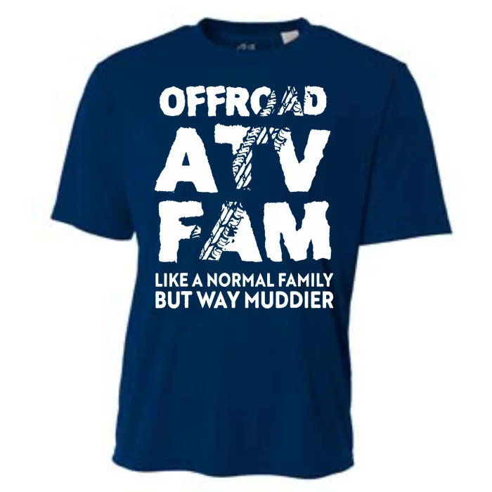 OffRoad ATV Fam Funny Quad 4Wheeling Family Cooling Performance Crew T-Shirt