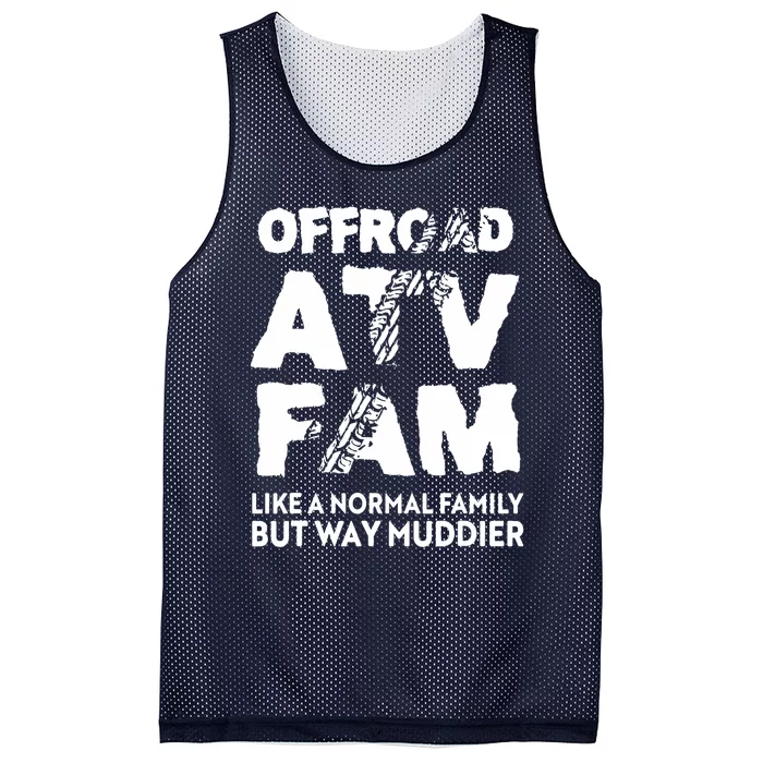 OffRoad ATV Fam Funny Quad 4Wheeling Family Mesh Reversible Basketball Jersey Tank