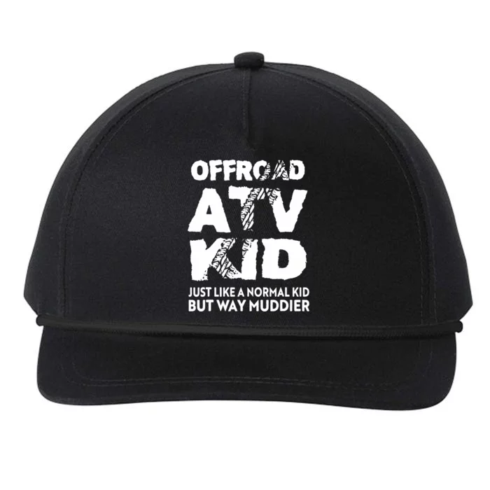 OffRoad ATV Funny Quad 4Wheeling Boy Snapback Five-Panel Rope Hat