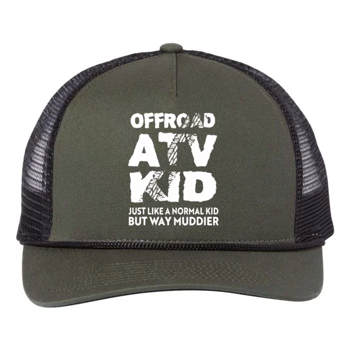 OffRoad ATV Funny Quad 4Wheeling Boy Retro Rope Trucker Hat Cap