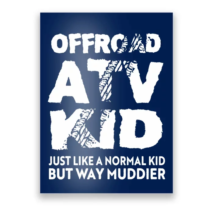 OffRoad ATV Funny Quad 4Wheeling Boy Poster