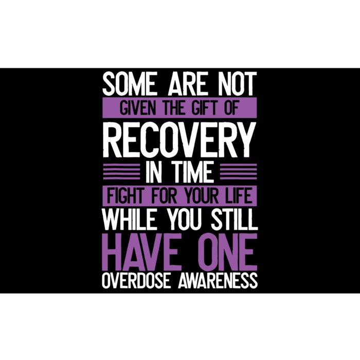 Overdose Awareness Fighter Purple Ribbon Drug Abuse Bumper Sticker