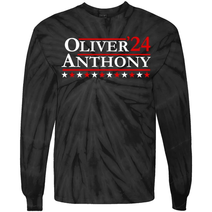 Oliver Anthony For President 2024 Tie-Dye Long Sleeve Shirt