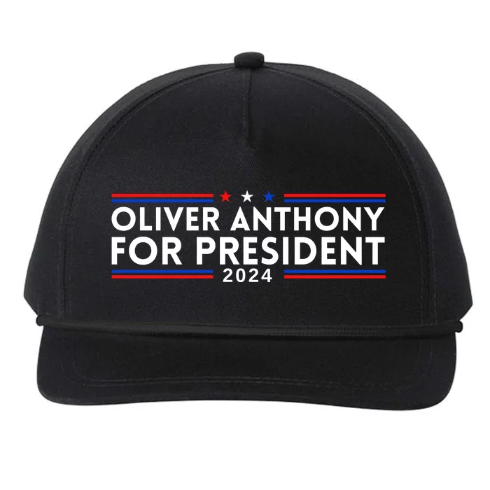 Oliver Anthony For President 2024 Snapback Five-Panel Rope Hat