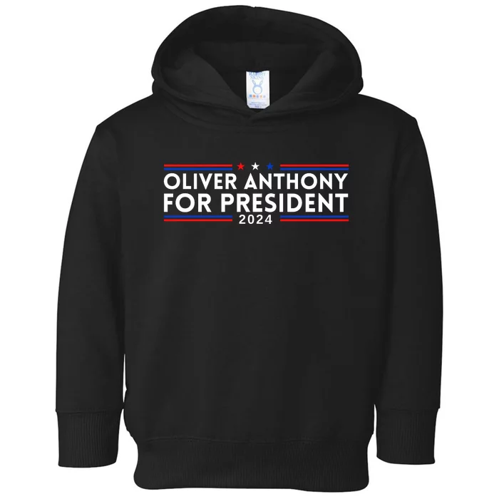 Oliver Anthony For President 2024 Toddler Hoodie