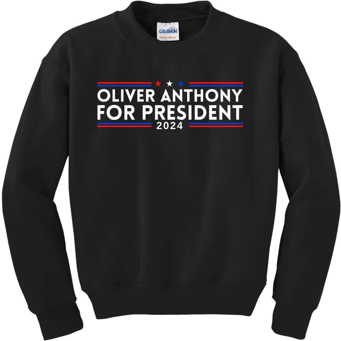 Oliver Anthony For President 2024 Kids Sweatshirt