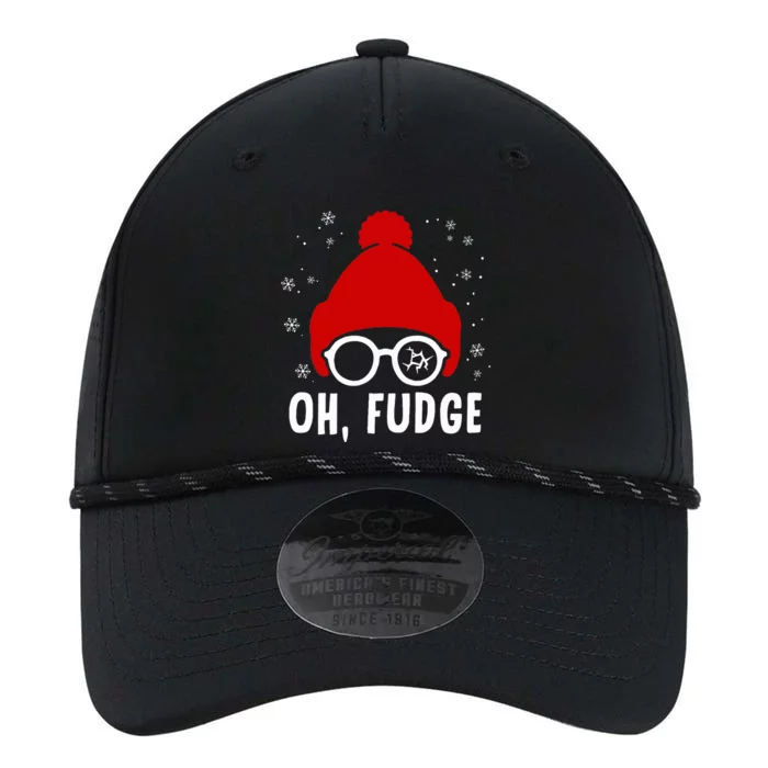 Oh a Fudge Funny Christmas Saying Vintage Xmas Santa Hat Performance The Dyno Cap