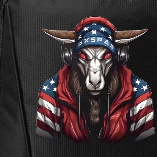 Oryx American Flag USA Tee 4th July Gifts Graphic Tees City Backpack