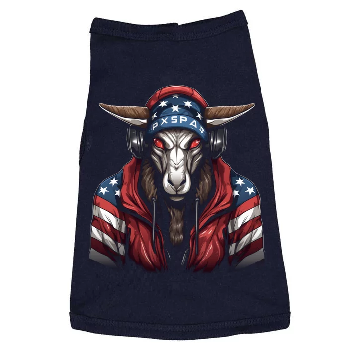 Oryx American Flag USA Tee 4th July Gifts Graphic Tees Doggie Tank