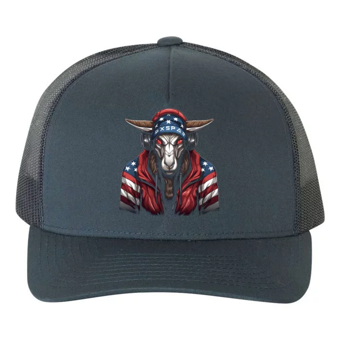 Oryx American Flag USA Tee 4th July Gifts Graphic Tees Yupoong Adult 5-Panel Trucker Hat