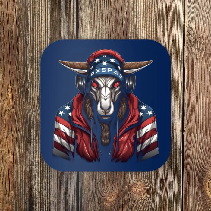 Oryx American Flag USA Tee 4th July Gifts Graphic Tees Coaster