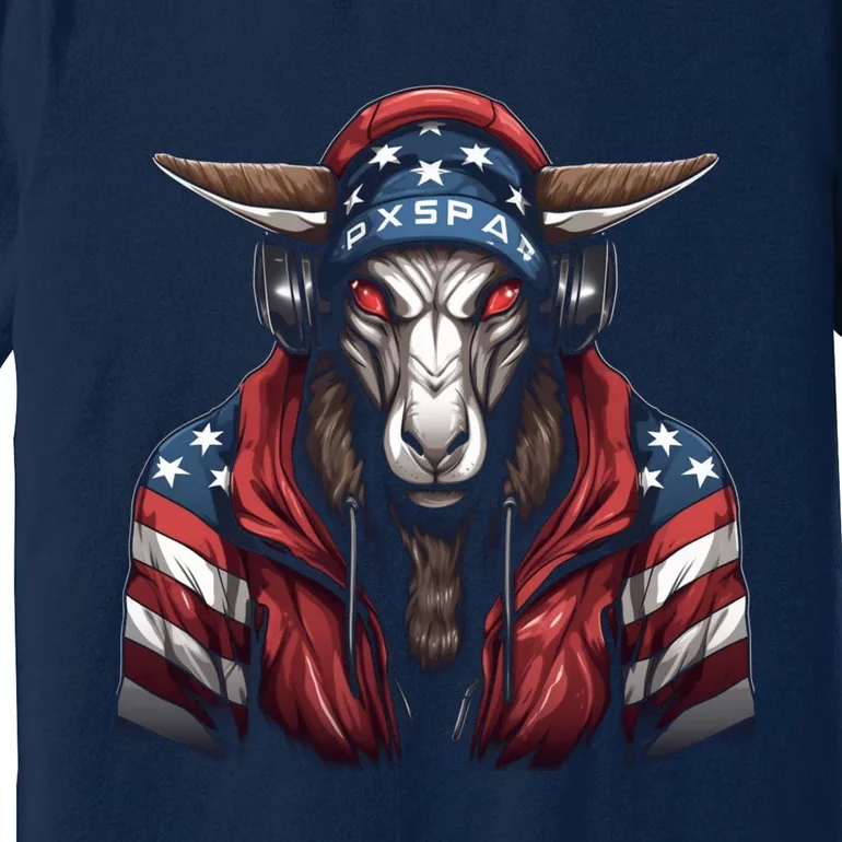 Oryx American Flag USA Tee 4th July Gifts Graphic Tees Premium T-Shirt