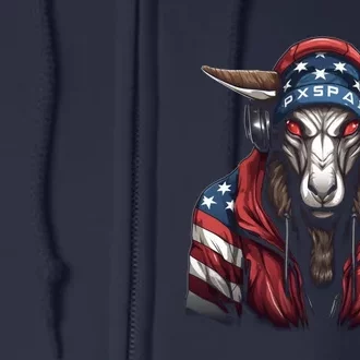 Oryx American Flag USA Tee 4th July Gifts Graphic Tees Full Zip Hoodie