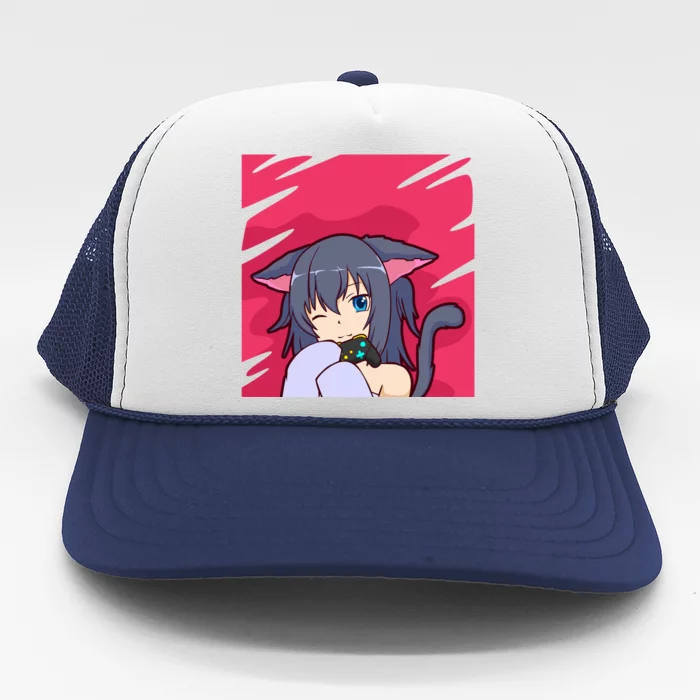 Otaku Anime Gamer Gift Trucker Hat