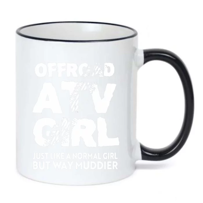 OffRoad ATV Girl Funny Quad 4Wheeling Girls Black Color Changing Mug