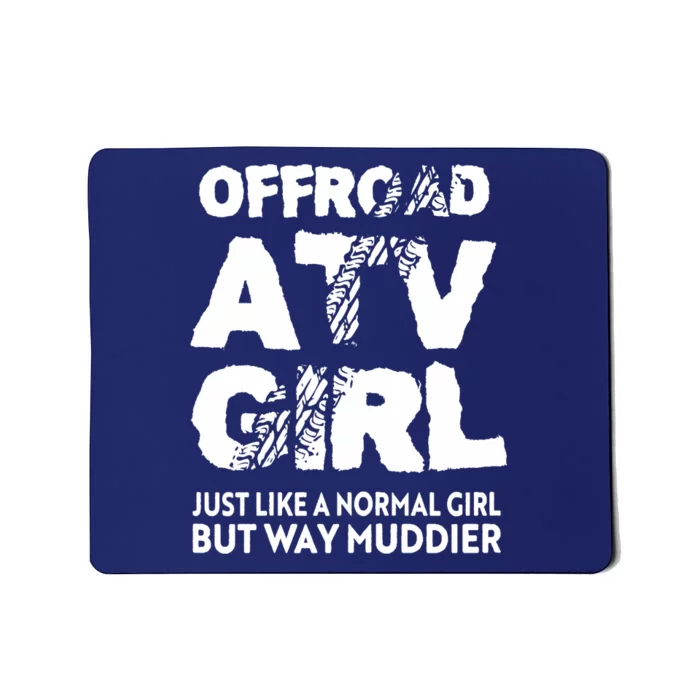 OffRoad ATV Girl Funny Quad 4Wheeling Girls Mousepad