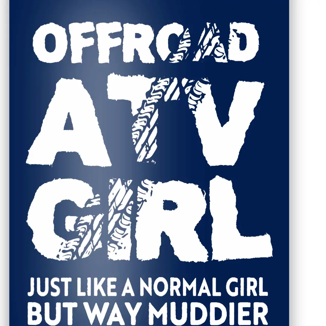 OffRoad ATV Girl Funny Quad 4Wheeling Girls Poster