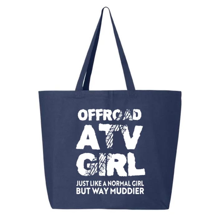 OffRoad ATV Girl Funny Quad 4Wheeling Girls 25L Jumbo Tote