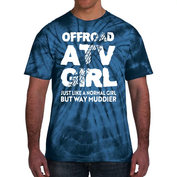 OffRoad ATV Girl Funny Quad 4Wheeling Girls Tie-Dye T-Shirt