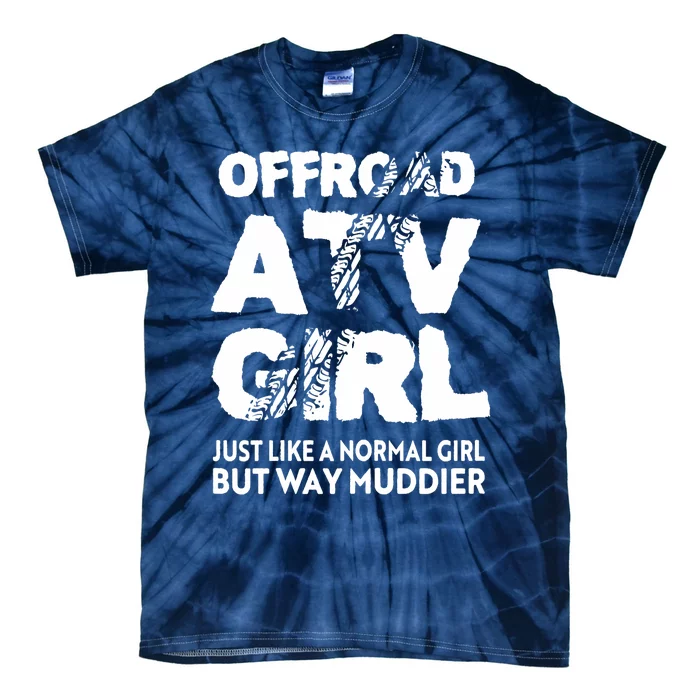 OffRoad ATV Girl Funny Quad 4Wheeling Girls Tie-Dye T-Shirt