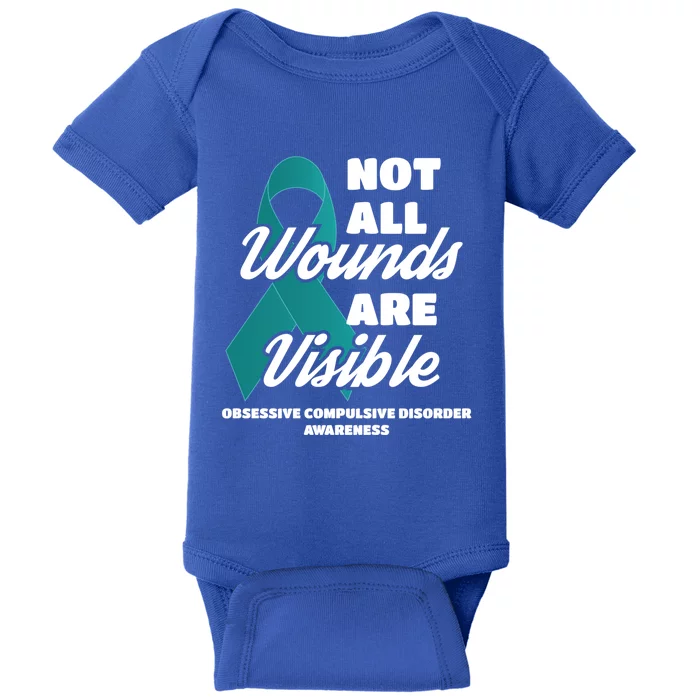 Ocd Awareness Gift Not All Wounds Are Visible Funny Gift Baby Bodysuit