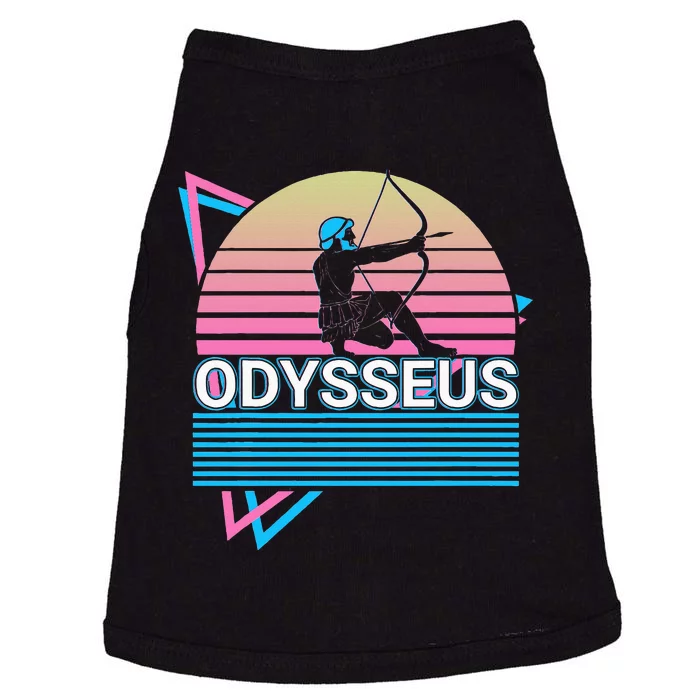 Odysseus Ancient Greek Greek Mythology Retro Doggie Tank