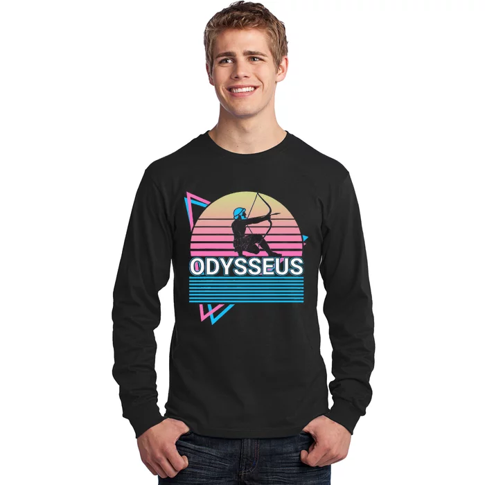 Odysseus Ancient Greek Greek Mythology Retro Long Sleeve Shirt