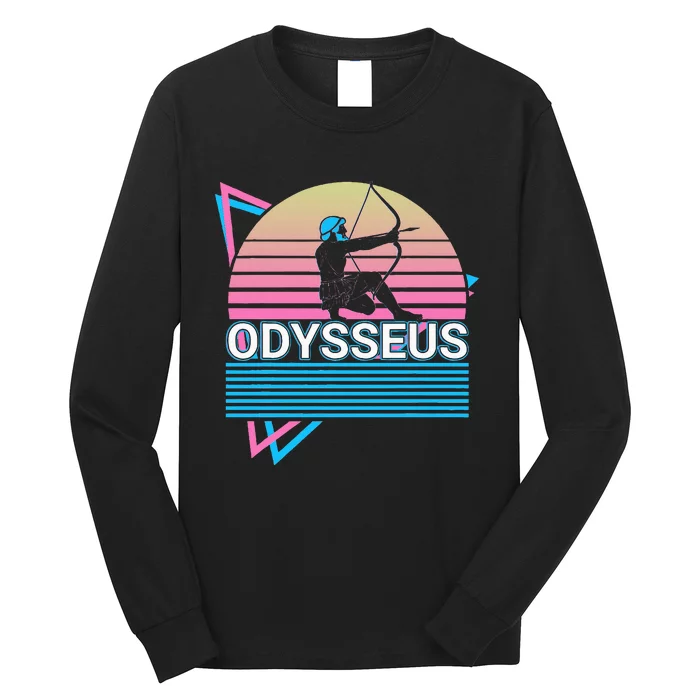 Odysseus Ancient Greek Greek Mythology Retro Long Sleeve Shirt