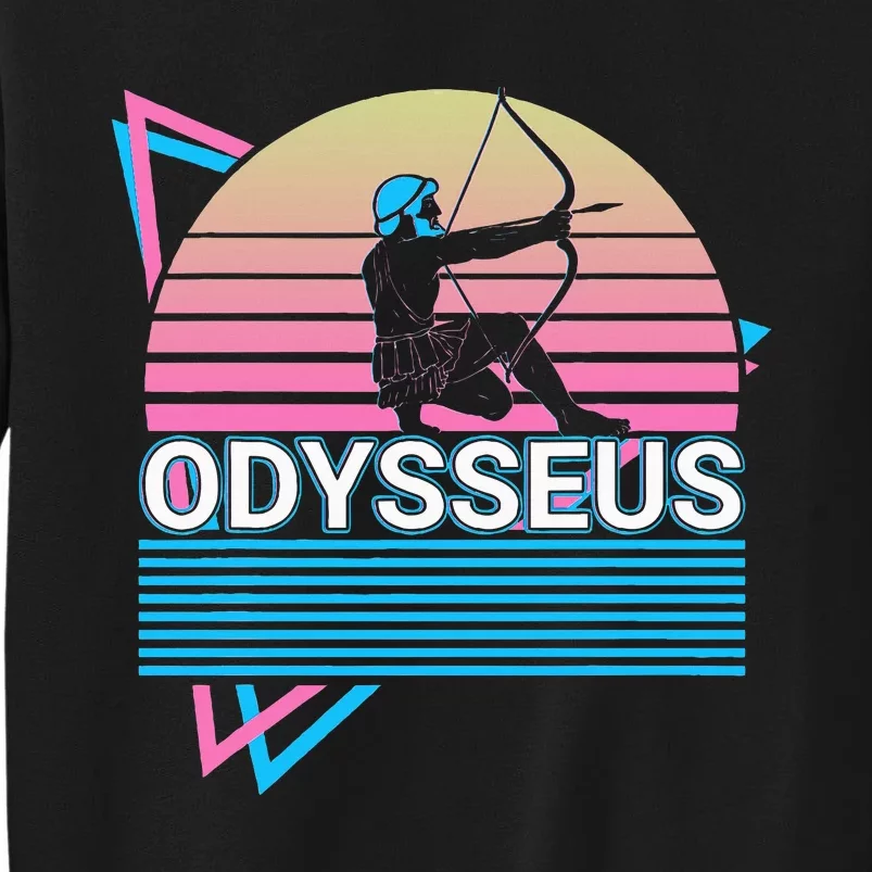 Odysseus Ancient Greek Greek Mythology Retro Tall Sweatshirt