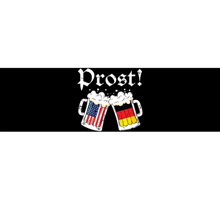 Oktoberfest American German Flag Beer Prost Bumper Sticker