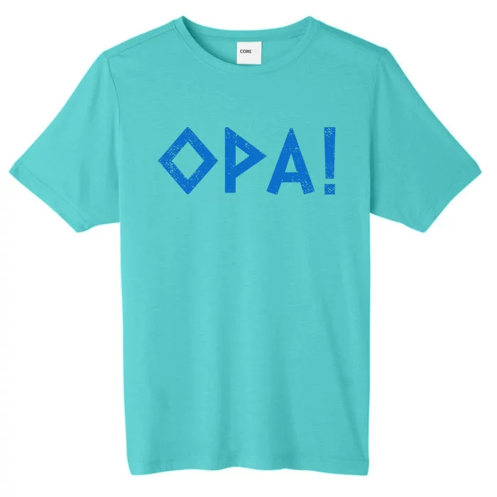 Opa Ancient Greek Pride Greek Flag Funny Greek Party Greece ChromaSoft Performance T-Shirt