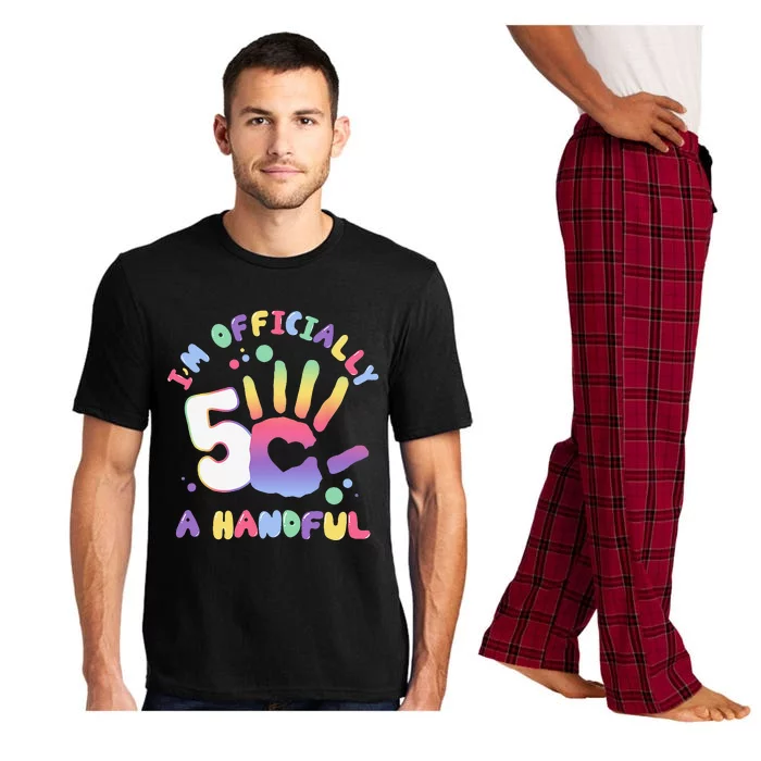 Officially A Handful 5 Im Five Years Old Funny Birthday Pajama Set