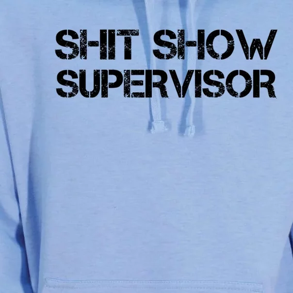 Offensive Adult Humor Shit Show Supervisor Cool Unisex Surf Hoodie