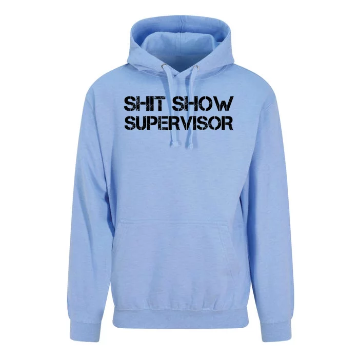 Offensive Adult Humor Shit Show Supervisor Cool Unisex Surf Hoodie