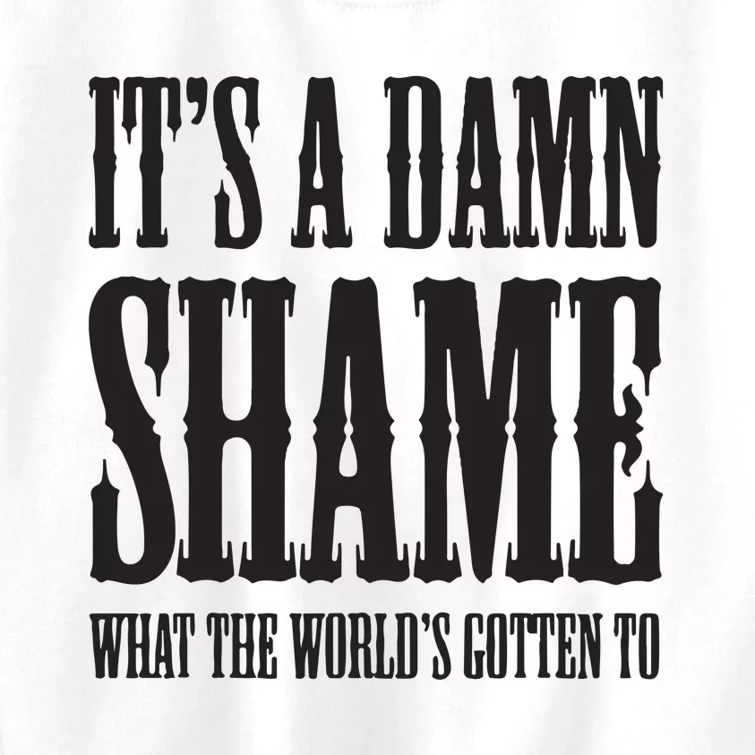 Oliver Anthony Its A Damn Shame What The Worlds Gotten To Kids Sweatshirt