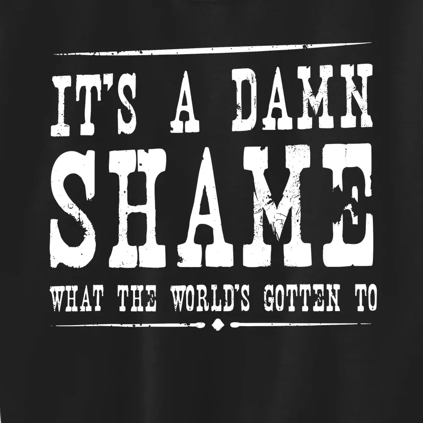 Oliver Anthony Its A Damn Shame What The Worlds Gotten To Kids Sweatshirt